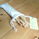 Bambus Strohhalme (10 Stück) mit Reinigungsbürste