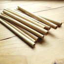 Bambus Strohhalme (10 St&uuml;ck) mit Reinigungsb&uuml;rste