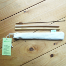 Bambus Strohhalme (2 Stück) mit Reinigungsbürste